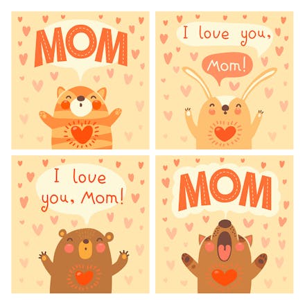 Family Quartet - Mother's Day Card