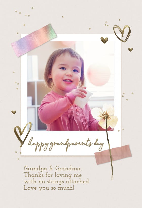 Family treasure - grandparents day card