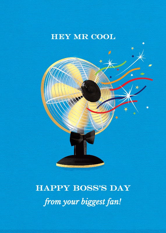 Fantastic boss -  tarjeta para el día del jefe