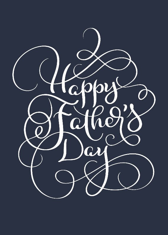 Father's day calligraphy - father's day card