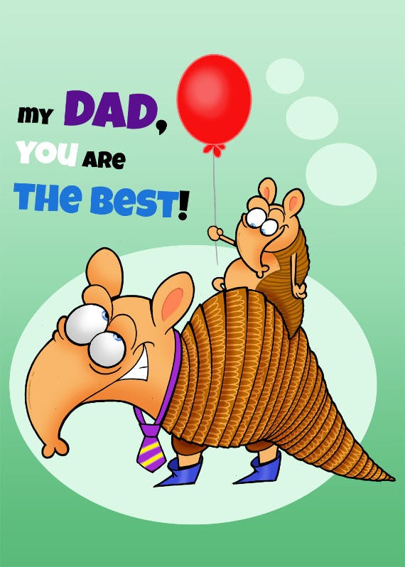 Fathers day -  tarjeta del día del padre