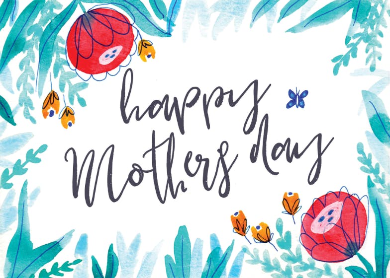Floral - mother's day card