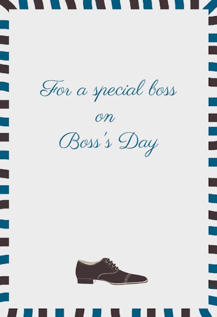 For a Special Boss - Boss Day Card