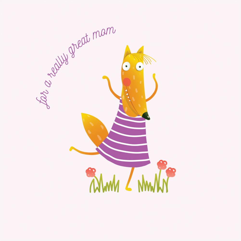 Foxy mama - mother's day card