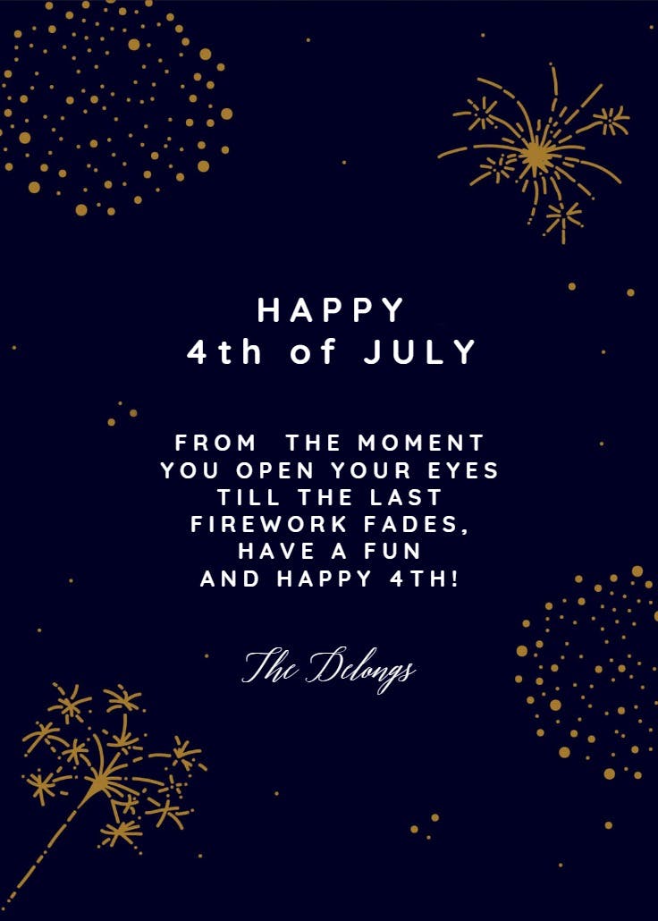 Freedom fireworks - 4th of july greeting card