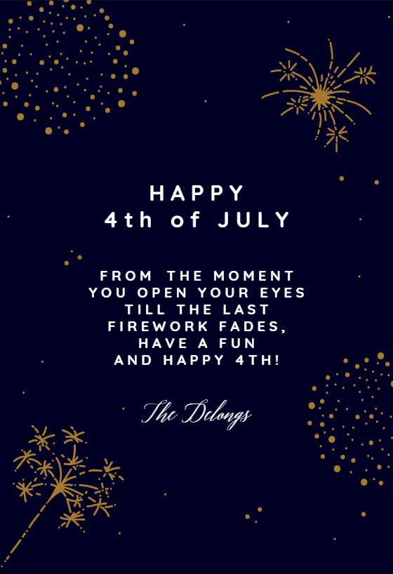 Freedom fireworks - tarjeta del 4 de julio