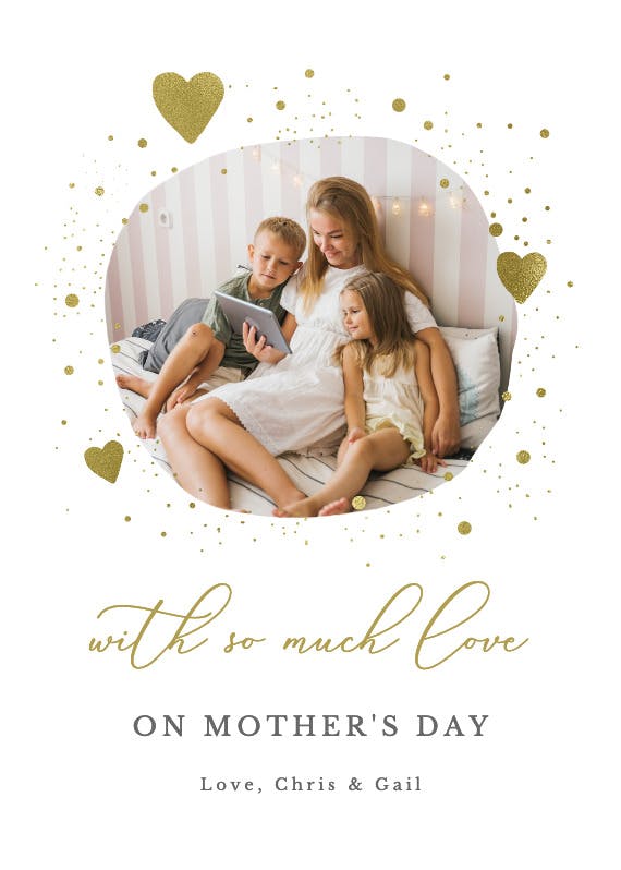 Freeform frame - tarjeta del día de la madre
