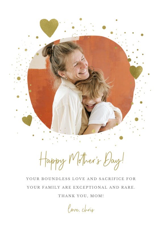 Freeform frame - mother's day card
