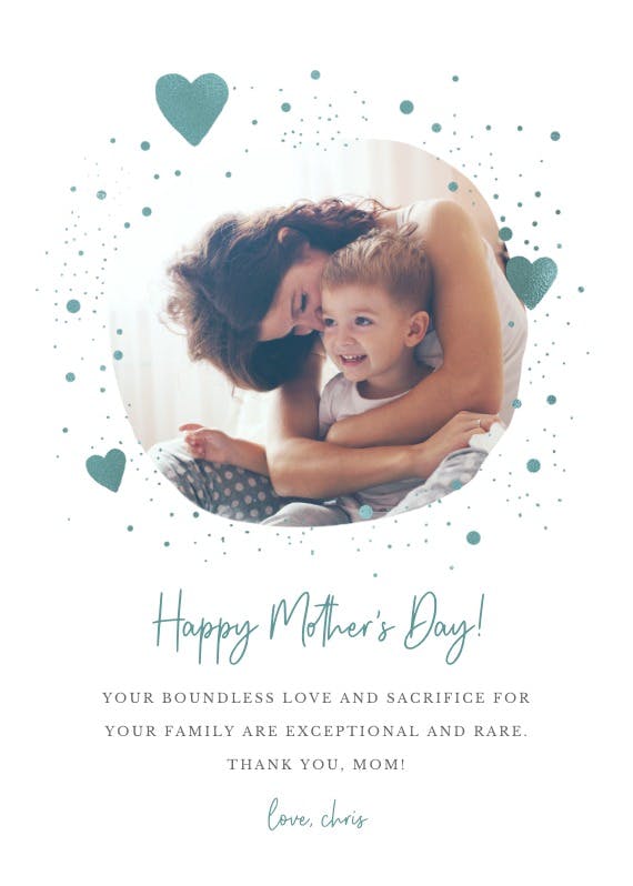 Freeform frame - mother's day card