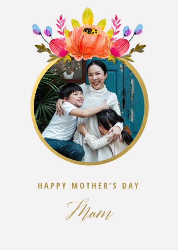 Fresh floral - mother's day card
