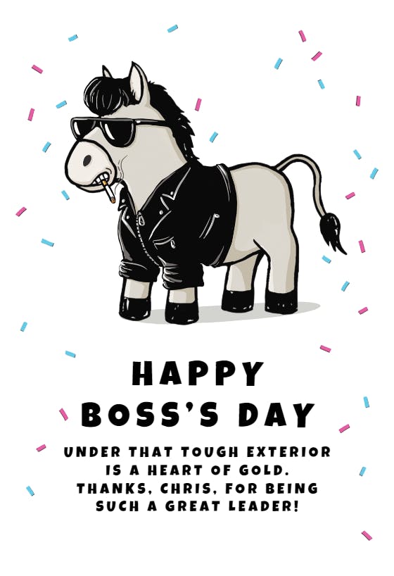 Gangbanger - boss day card
