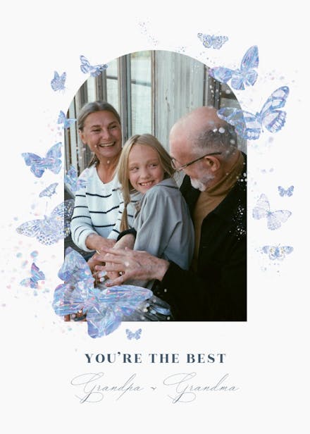 Gentle flutters - holidays card