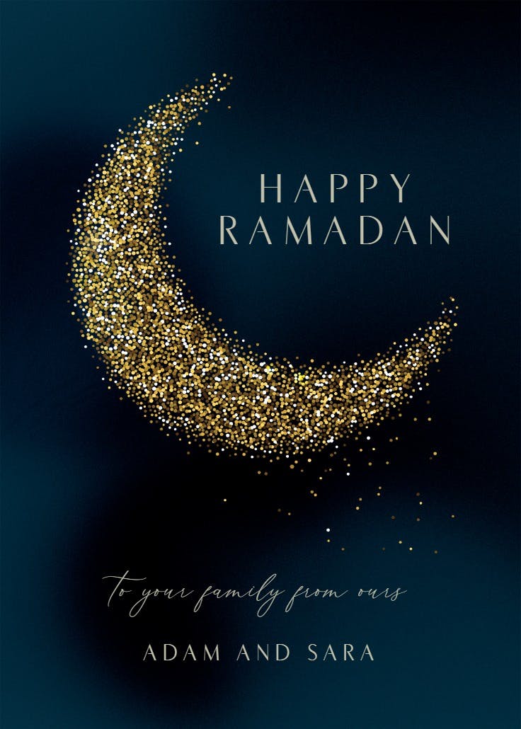 Gold moon - ramadan card