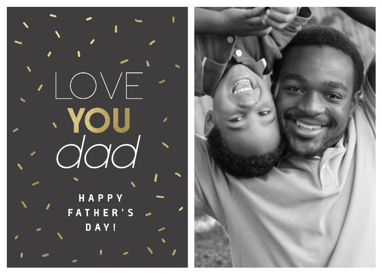 Golden dad - father's day card
