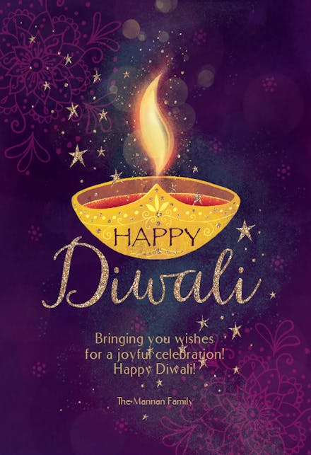 Gold Diwali Mandala - Diwali Card (Free) | Greetings Island