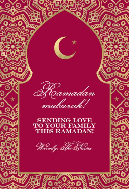 Golden night - Ramadan Card
