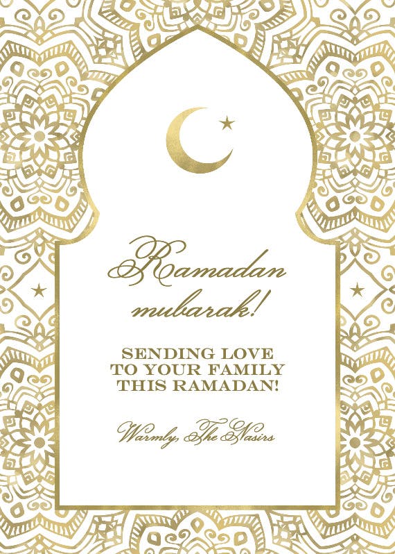Golden night - ramadan card