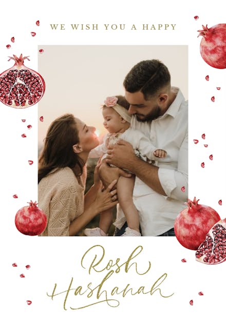 Golden Rosh Hashanah - Rosh Hashanah Card