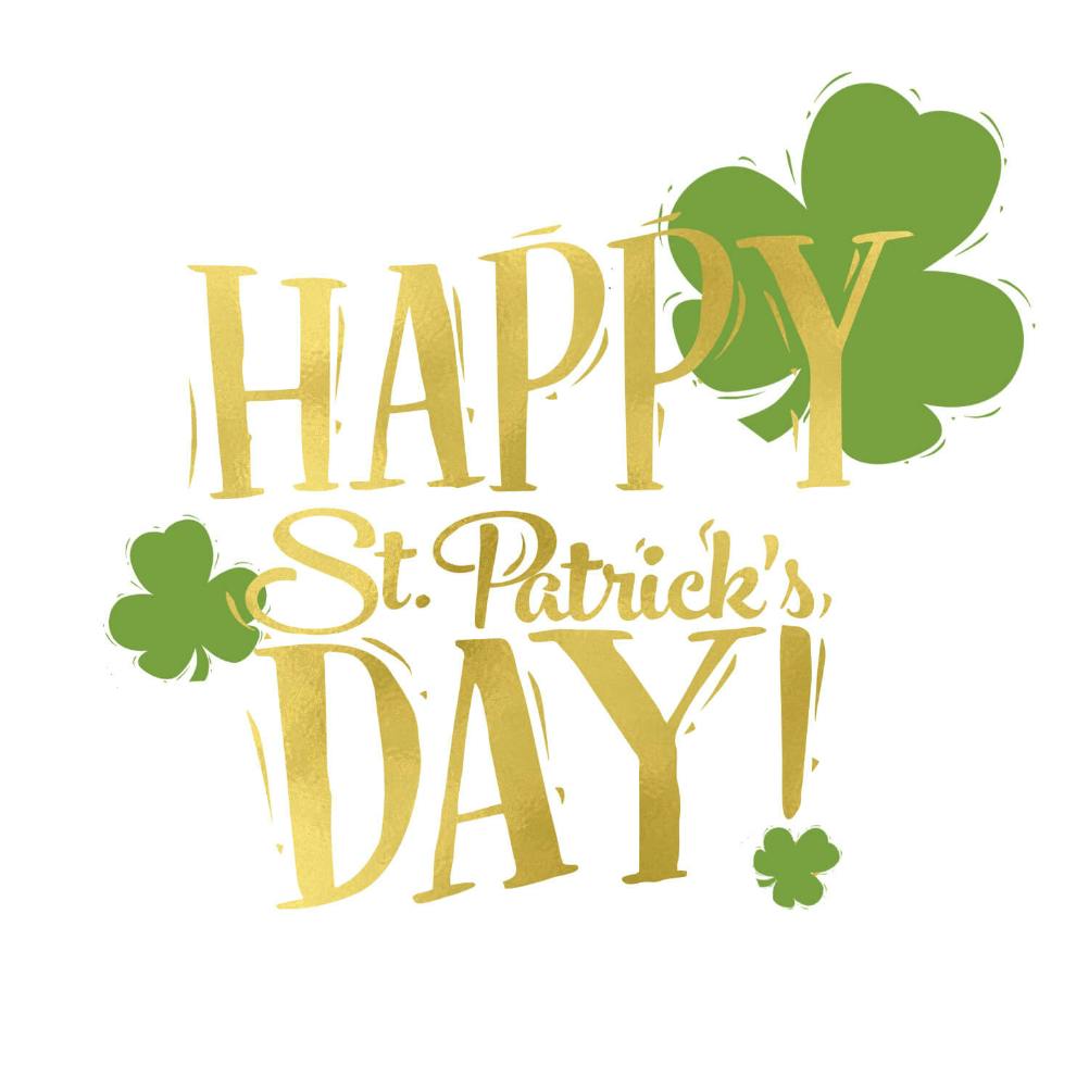Golden typography - st. patrick's day card
