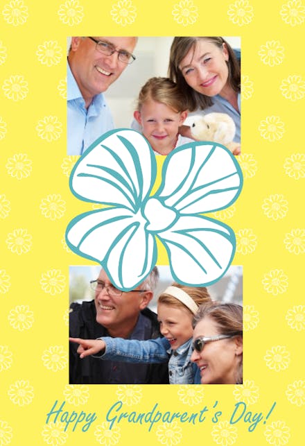 Grandparents Flower - Grandparents Day Card