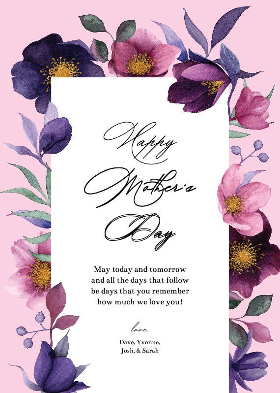 Growing joy - mother's day card
