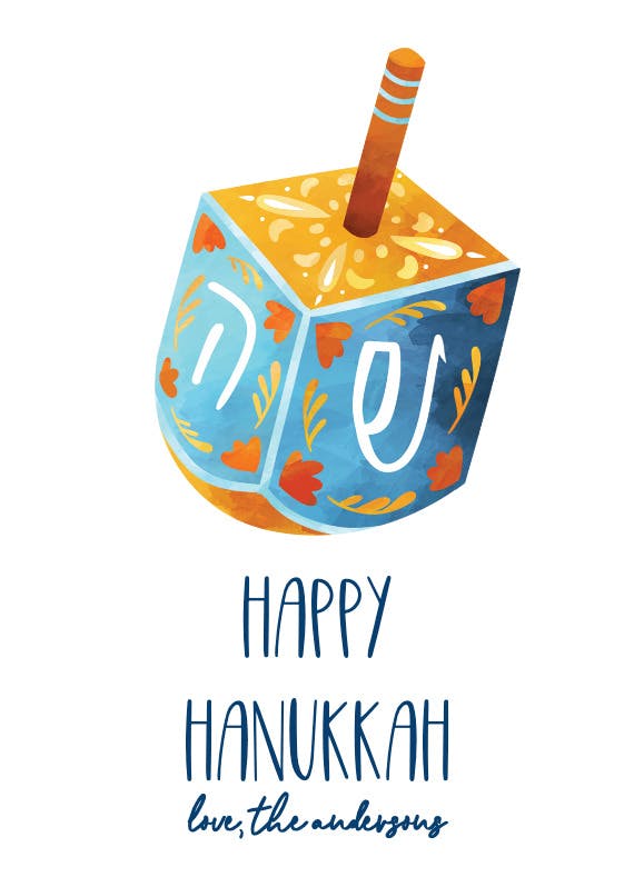 Hanukkah -  tarjeta de día festivo