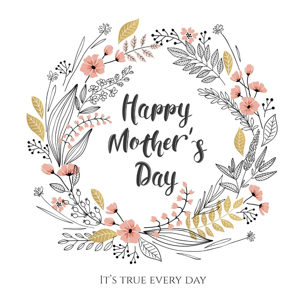 Happy always -  tarjeta del día de la madre
