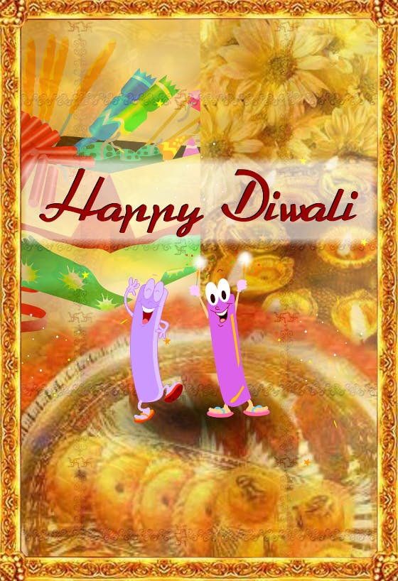 Happy diwali - holidays card