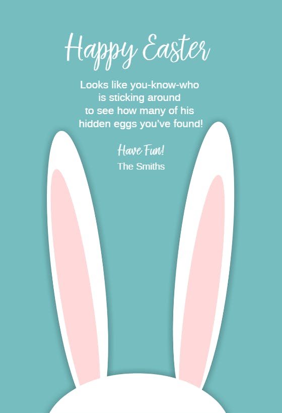 Happy easter - holidays card