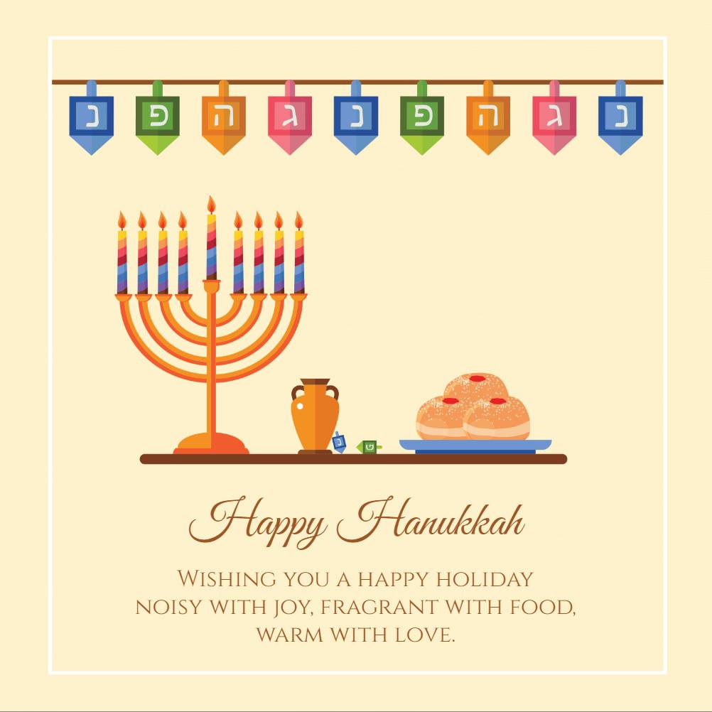 Happy hanukkah - hanukkah card