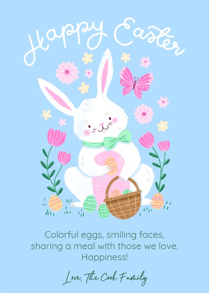 Happy hopper - easter card