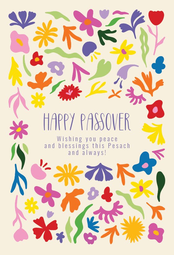 Happy passover -  tarjeta de la pascua judía