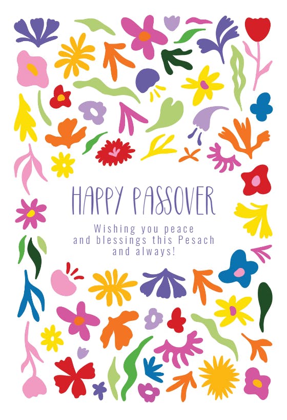 Happy passover - tarjeta de la pascua judía