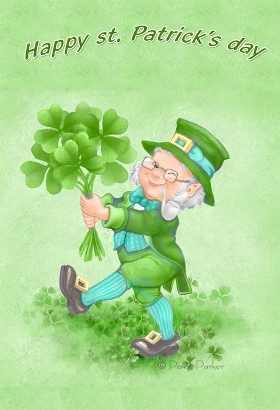 Happy st patricks day - holidays card