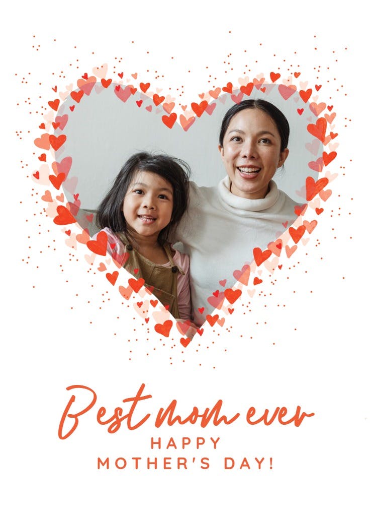 Heart frame - mother's day card