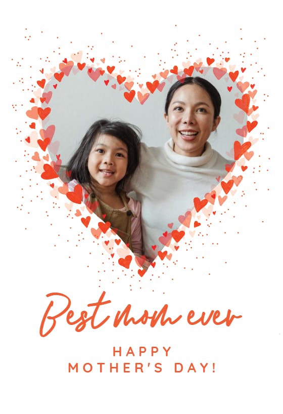 Heart frame - mother's day card