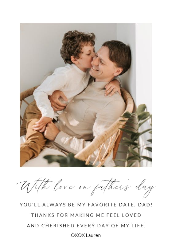 Hearts to you - father's day card
