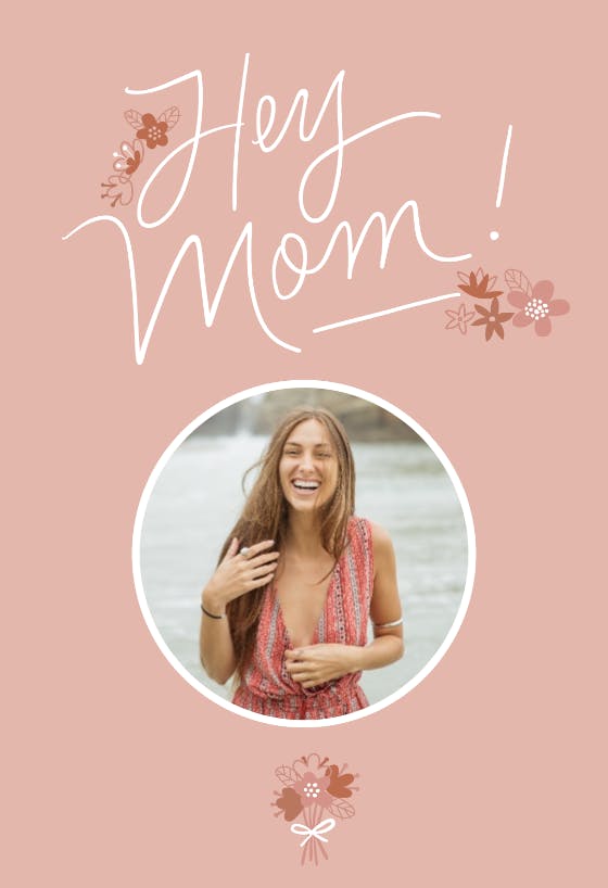 Hey mom - mother's day card