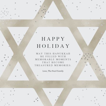 Honored Star - Hanukkah Card