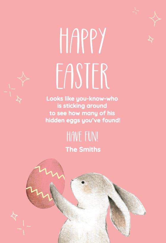 Hop on it - easter card