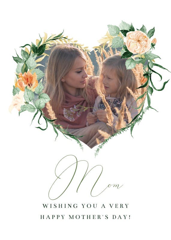 Indian summer love - mother's day card