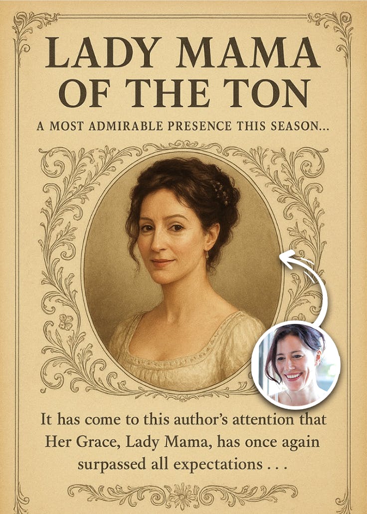 Lady mama of the ton - tarjeta del día de la madre