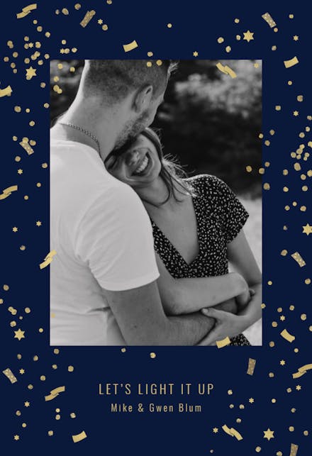 Lets light it up - Hanukkah Card