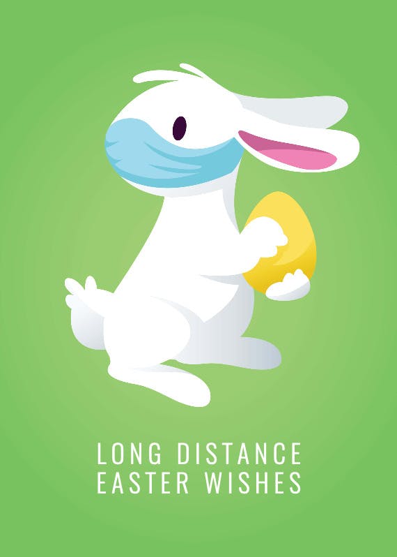 Long distance easter wishes - easter card