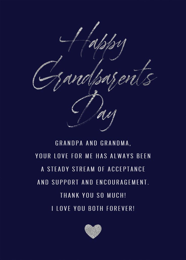 Love 2 u -  tarjeta para el día de los abuelos