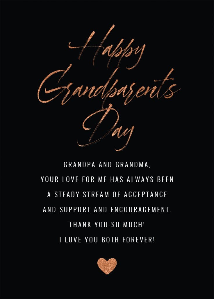 Love 2 u -  tarjeta para el día de los abuelos