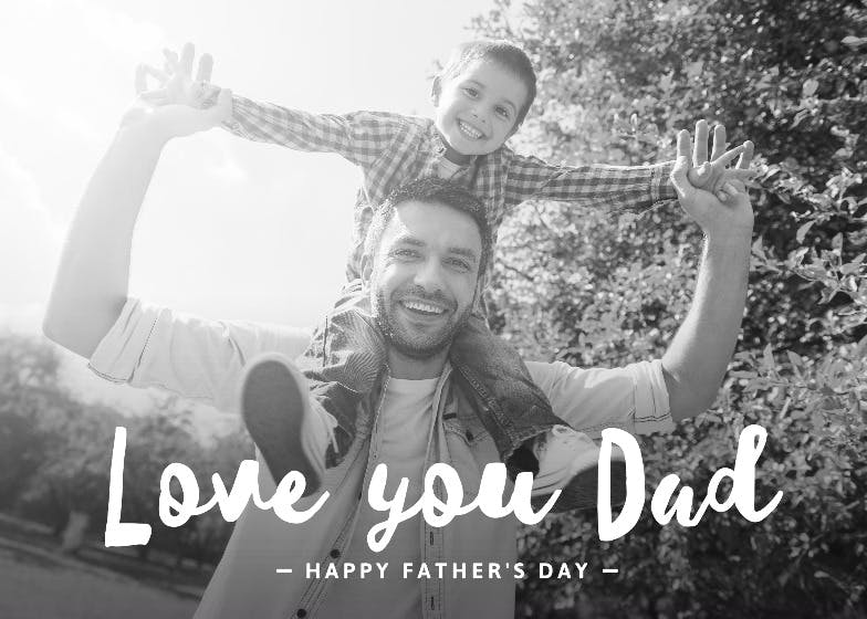 Love you dad -  tarjeta del día del padre