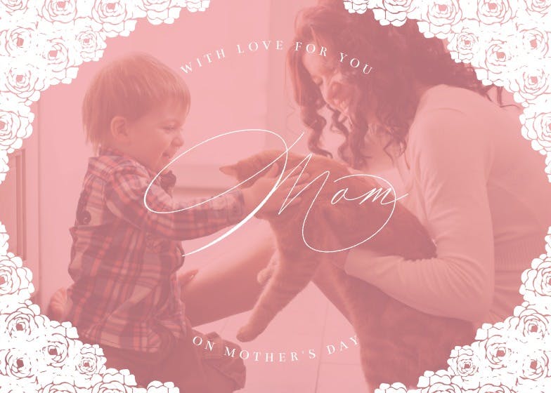 Lovely lace - tarjeta del día de la madre