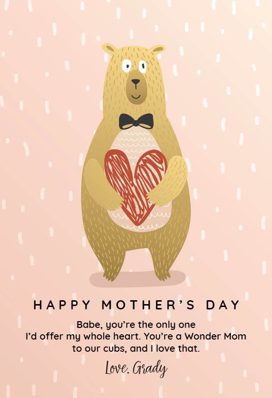 Lovestruck - mother's day card