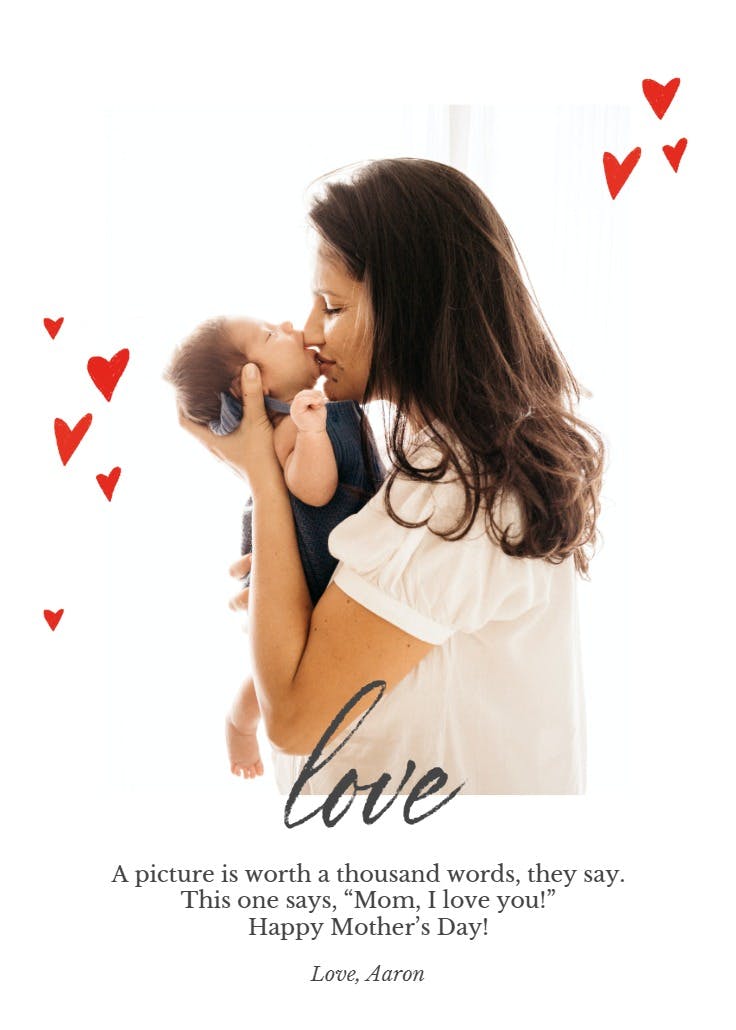 Loving looks - mother's day card